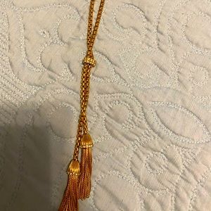 Classic style gold JCrew necklace.